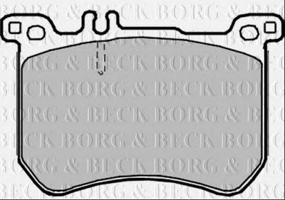BORG & BECK bbp2378 -  Комплект тормозных колодок, дисковый тормоз